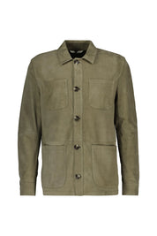 Overshirt aus Leder Regular Fit
