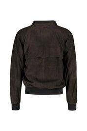 Lederjacke Slim Fit mit Stehkragen