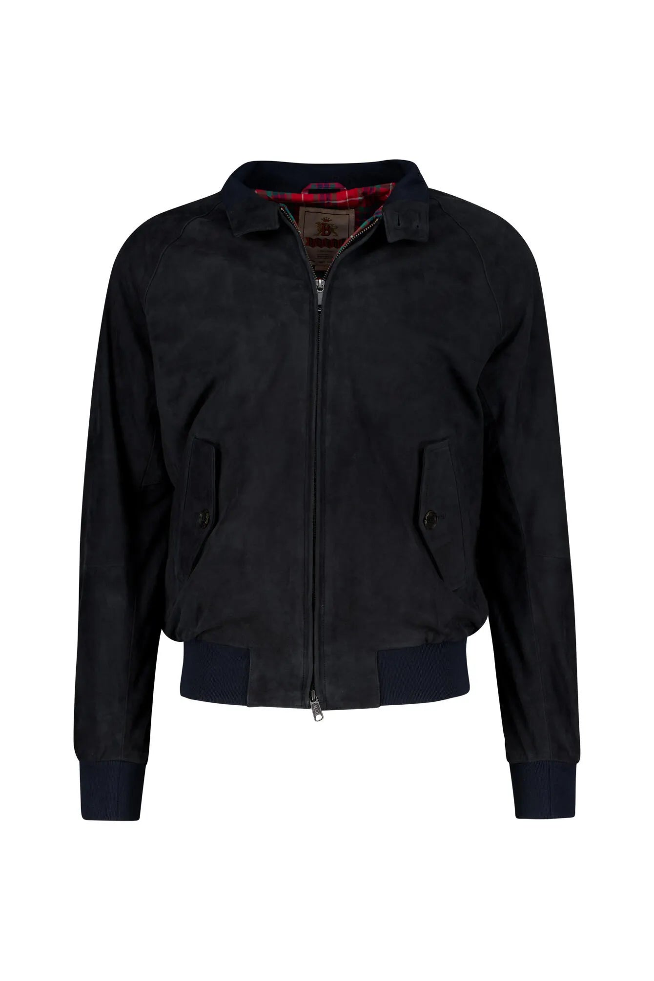 Lederjacke Slim Fit mit Stehkragen