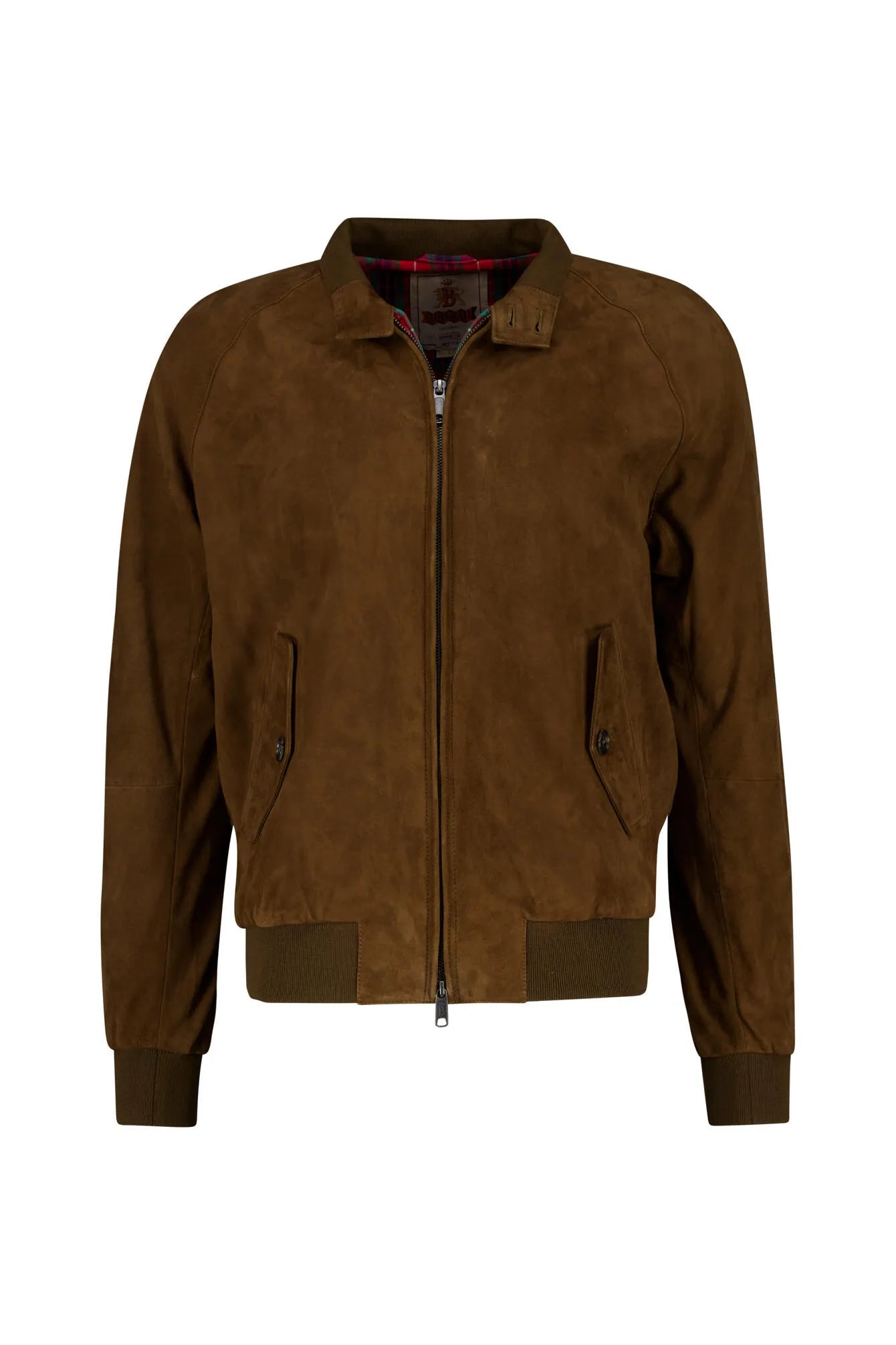 Lederjacke Slim Fit mit Stehkragen
