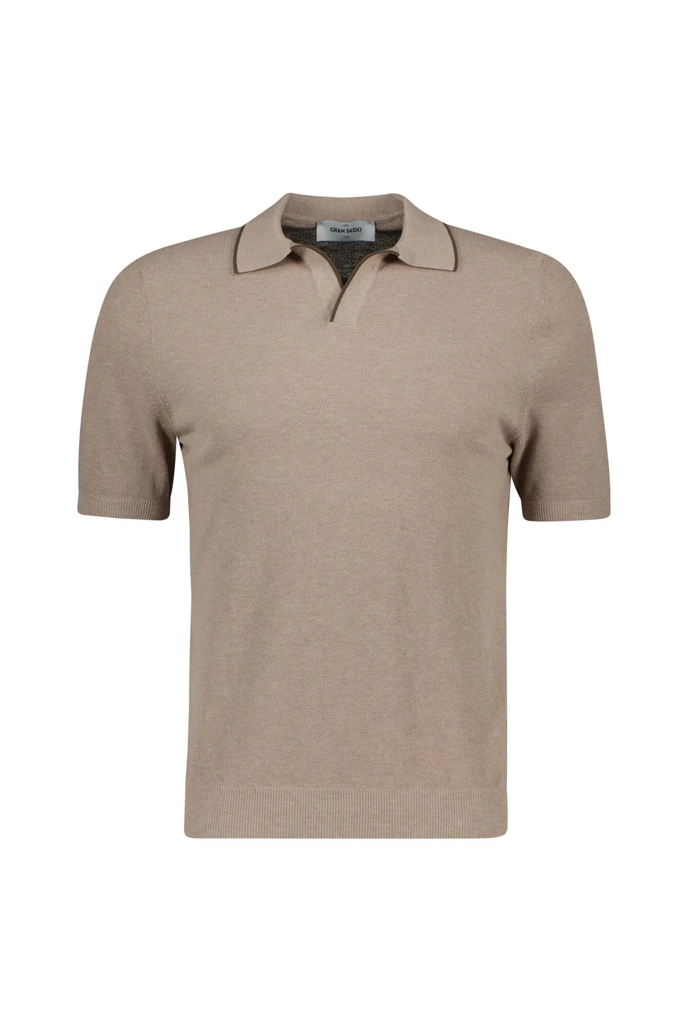 Strickpoloshirt Regular Fit aus Baumwolle