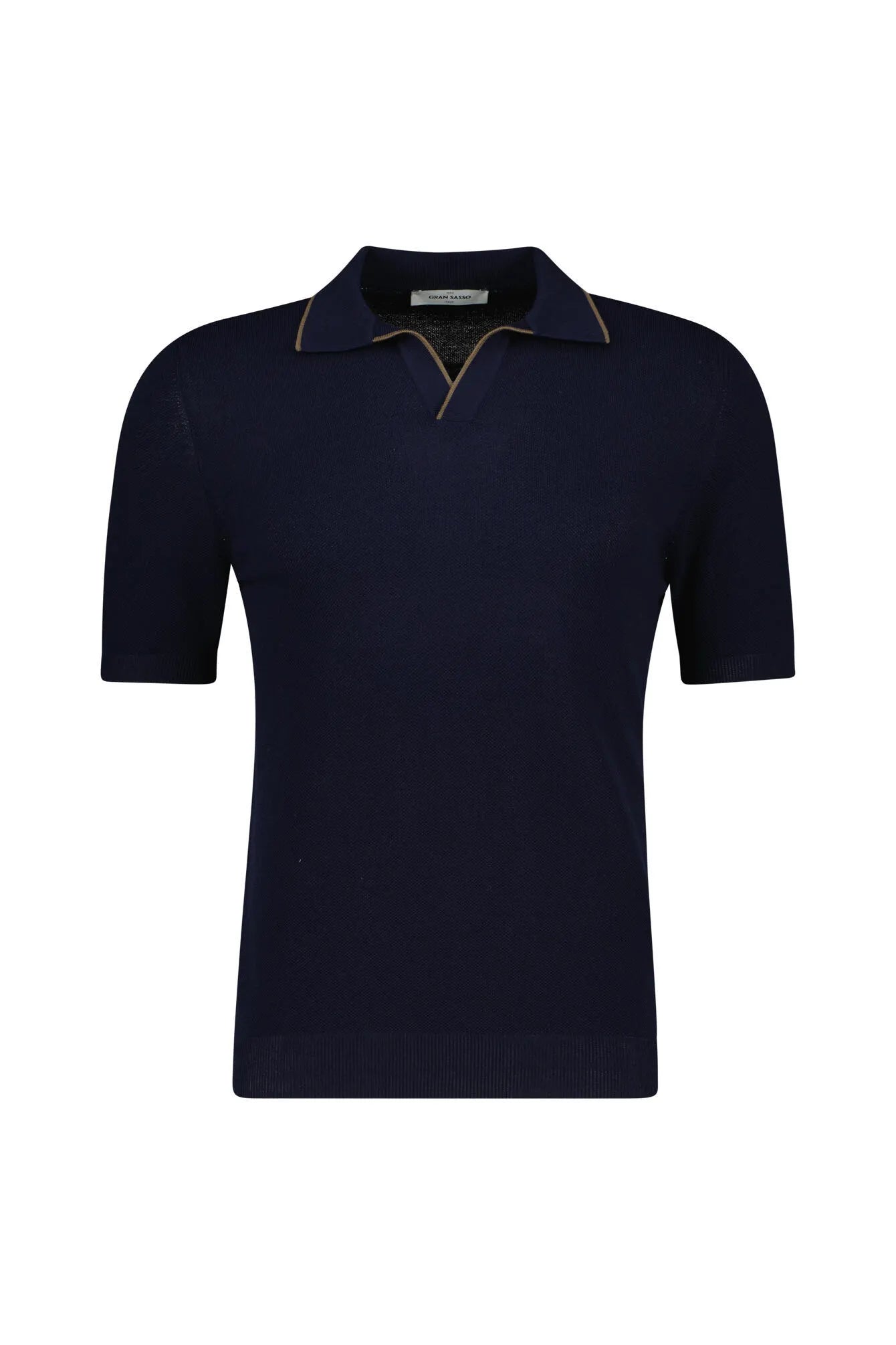 Strickpoloshirt Regular Fit aus Baumwolle