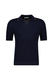 Strickpoloshirt Regular Fit aus Baumwolle