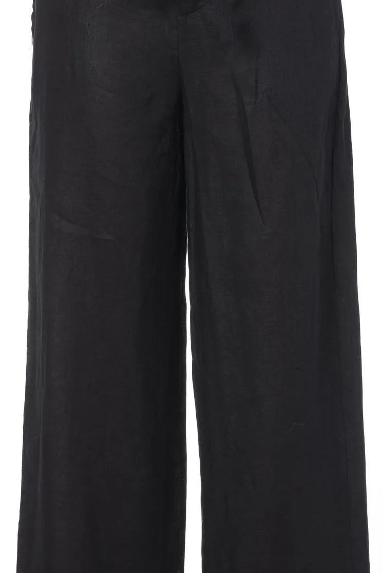 Hose LEAF Wide Leg aus Leinenmix