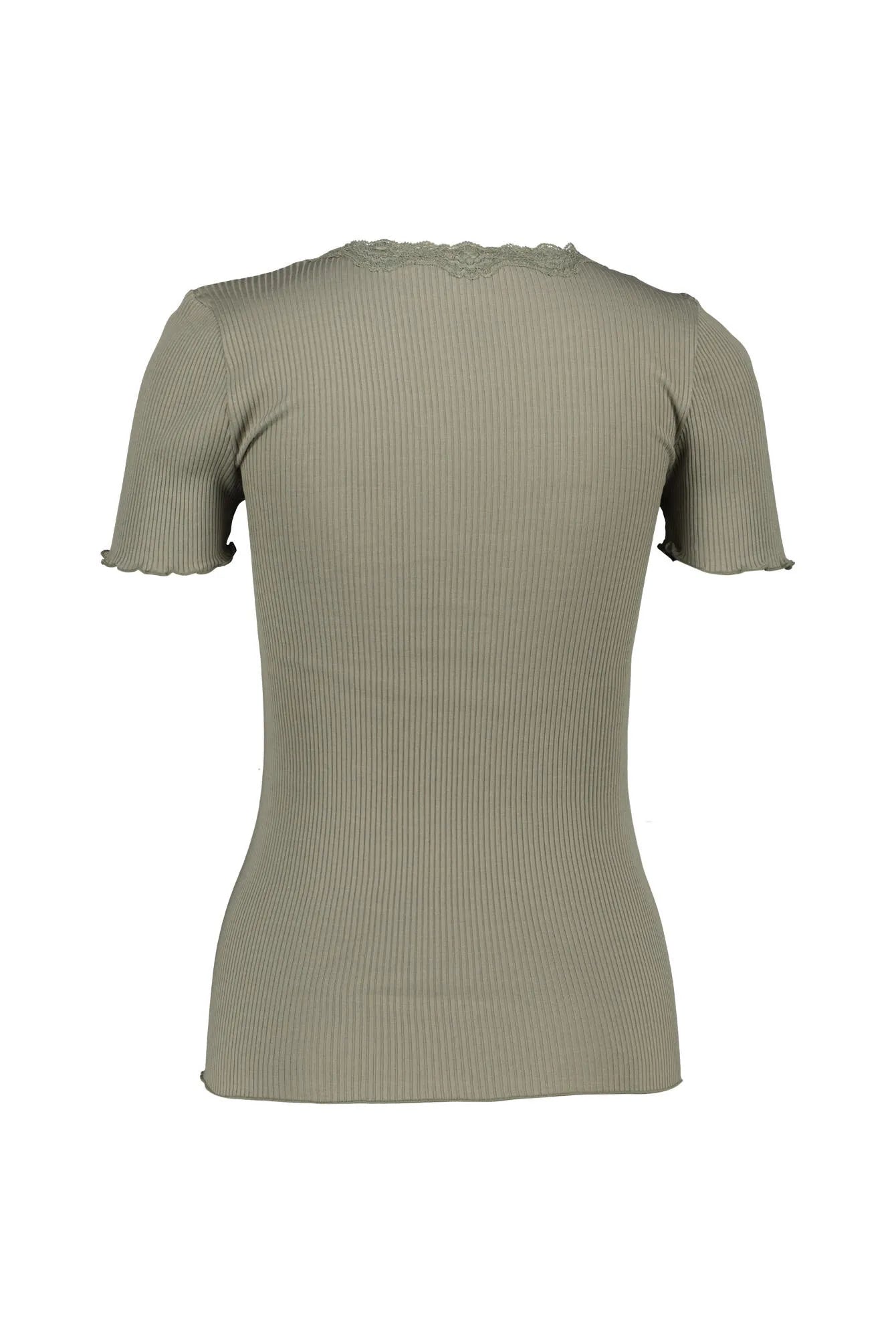T-Shirt aus Seide-, Baumwollmix
