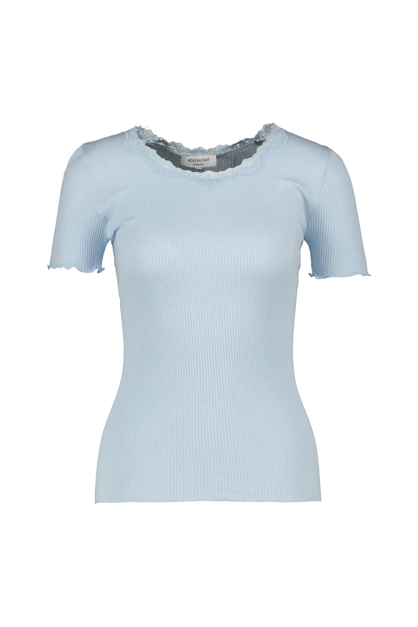 T-Shirt aus Seide-, Baumwollmix