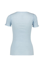 T-Shirt aus Seide-, Baumwollmix
