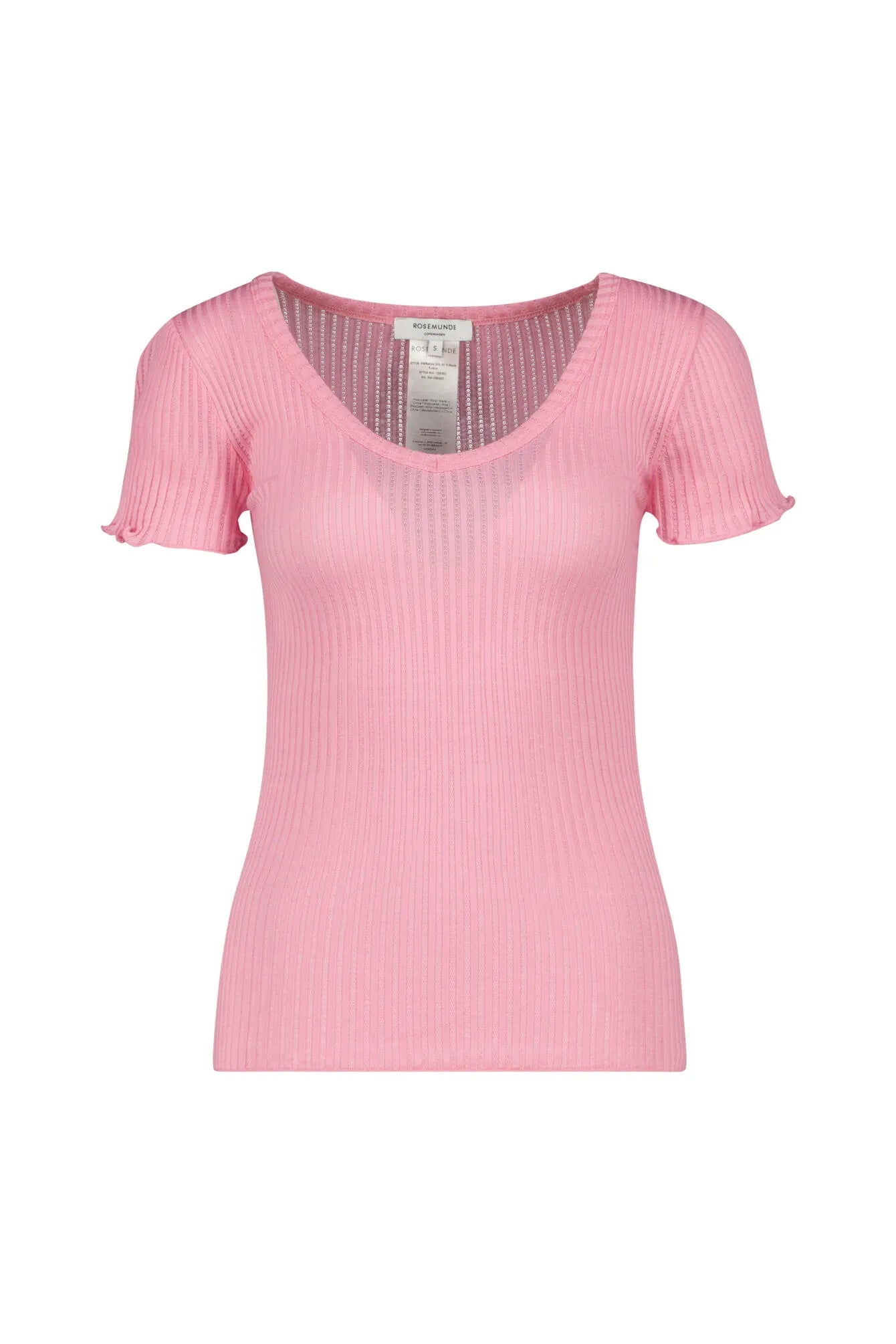 T-Shirt aus Seide-, Baumwollmix