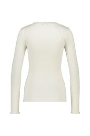 Langarmshirt aus Seide-, Baumwollmix