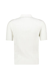 Strickpoloshirt aus Baumwolle