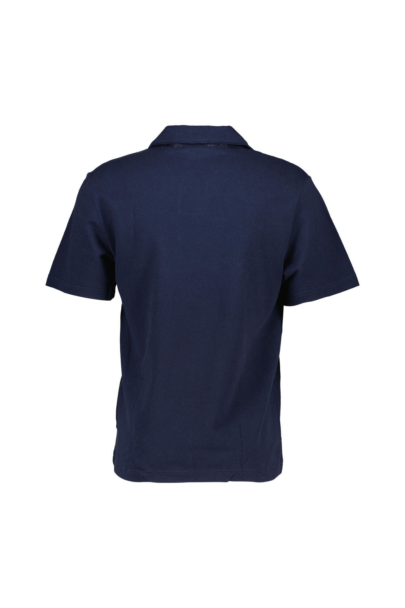 Strick-Poloshirt aus Baumwollmix
