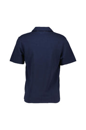 Strick-Poloshirt aus Baumwollmix